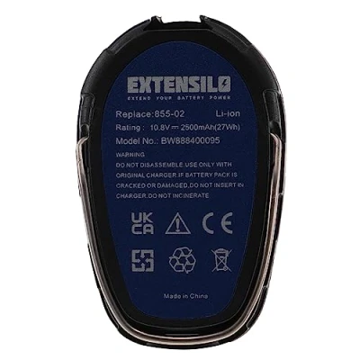 Abbildung von EXTENSILO Akku Ersatz für Dremel 757 01, 855 02, 45 Elektrowerkzeug (2500 mAh, Li Ion, 10,8 V)