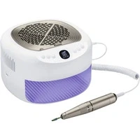 Abbildung von Beurer MP 200 StudioNails Pro Maniküre / Pediküre Profistation 3 in 1, elektrischer Nagelfräser mit UV /LED Lampe &amp; Staubabsauger, geeignet für Gel und Acrylnägel, 26 000 U/min, 9 Aufsätze