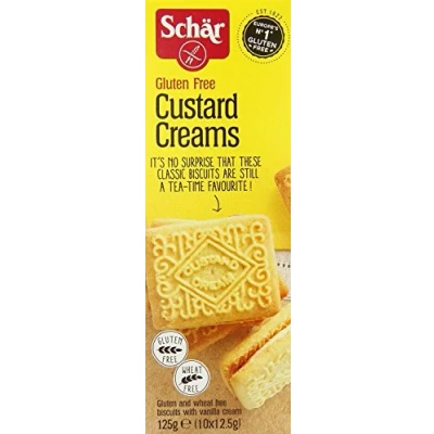 Abbildung von Schar Glutenfrei Custard Cream 125G (Packung mit 4)