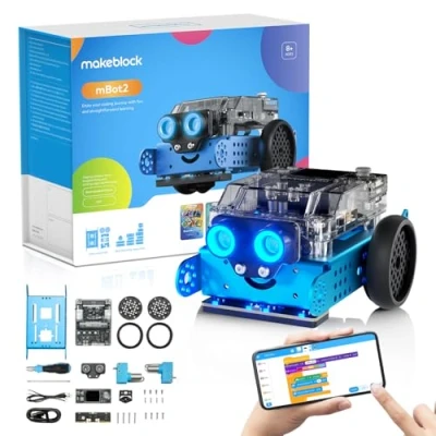 Abbildung von Makeblock mBot 2 Programmierbarer Roboter für Kinder, AI Spielzeug mit WiFi Fernbedienung, Scratch und Python Kompatibles, Intelligent STEM Bausatz Geschenk Kinder ab 8 Jahren