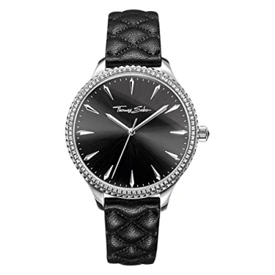 Abbildung von Thomas SABO Rebel AT Heart Uhr Black, silvercoloured,white, Damen, Größe: One Size, silver coloured,white