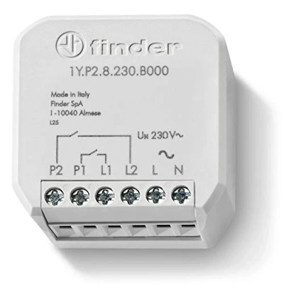 Abbildung von Finder 1YP28230B000 1Y Zubehör YESLY, 230 V, Standard, YESLY 2 Input, Bluetooth BLE, AC, 50/60Hz