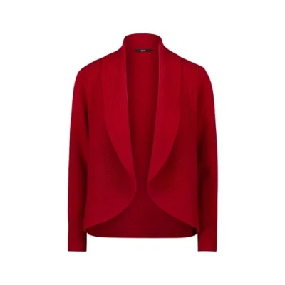 Abbildung von zero Offener Style Strickjacke, Damen, Größe: 38, Savvy red