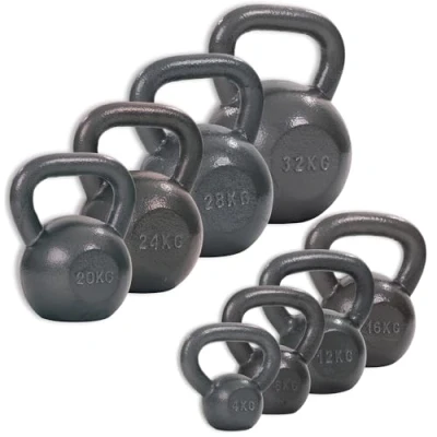Abbildung von Sport Thieme Kettlebell Hammerschlag. lackiert. Grau. 16 kg