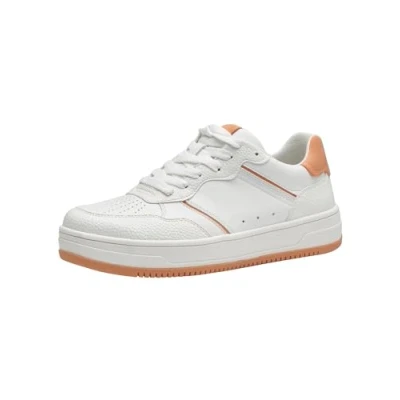 Abbildung von Tamaris Sneaker low, Damen, Größe: 40, White orange Schuhe