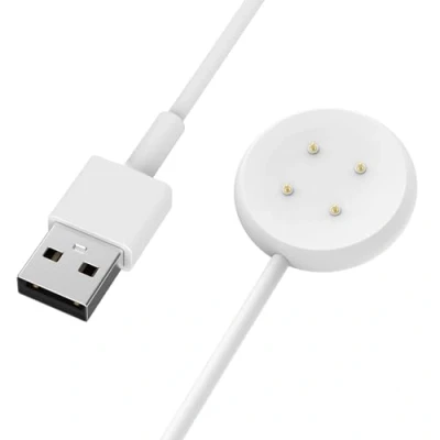 Abbildung von MoKo Ladegerät Kompatibel mit Google Pixel Watch 3/Pixel 2 Smartwatch, Magnetisches Ladestation 1M USB Ladekabel Kabel für Fitbit Ace LTE/Versa 4/3/Sense 2/Sense, Weiß