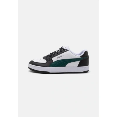Abbildung von Puma Caven 2.0 Basketballschuh, Größe: 40.5, White/dark myrtle/black Hochwertiges lederimitat