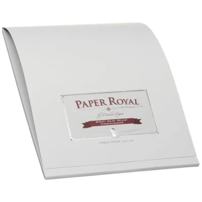 Abbildung von Rössler Papier 2002831170 Paper Royal Briefblock DIN A4, 40 Blatt, eisgrau gerippt
