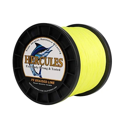 Abbildung von HERCULES Super Cast 100m 2000m Yards Geflochtene Angelschnur 10lb 300lb Test für Salzwasser Süßwasser PE Geflecht Fischdraht Superline 8 Stränge
