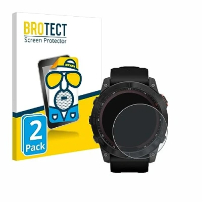 Abbildung von BROTECT Entspiegelungs Schutzfolie für Garmin Fenix 7X (51 mm) (2 Stück) Matte Displayschutz Folie, Anti Reflex, Fingerprint