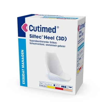 Abbildung von Cutimed Siltec Heel 3D 16x24 cm Kompress 6 St