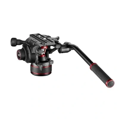 Abbildung von Manfrotto Nitrotech 608 Fluid Videokopf für DSLR , Spiegellos, Video und Kinokamerasysteme Stufenloses Counterbalance System 0 8 kg Variables Drag 14 Traglast