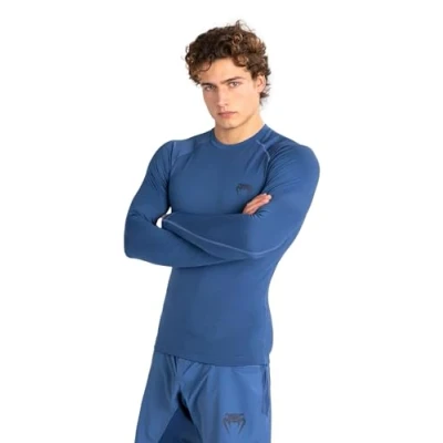Abbildung von Venum, Contender Langärmeliger Rashguard, Herren, M, Blau