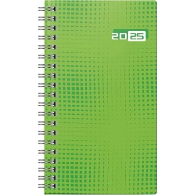 Abbildung von rido/idé Taschenkalender Modell Taschenplaner int. (2025), 2 Seiten = 1 Woche, A6, 144 Seiten, Grafik Einband, grün