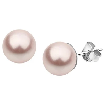 Abbildung von Nenalina Perlenohrringe Basic Synthetische Perle 925 Silber
