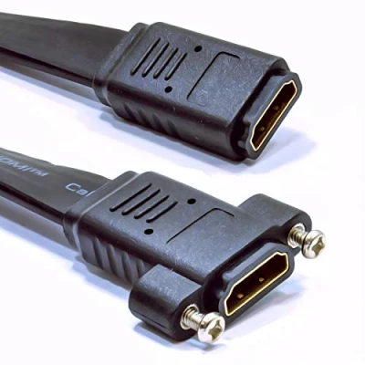 Abbildung von Panel Montage HDMI Hoch Geschwindigkeit Wall/Surface AV Kupplung Flach Kabel Adapter 16 cm