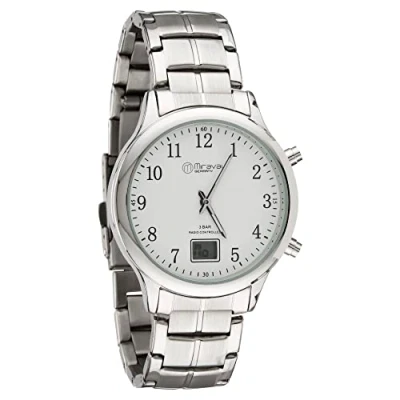 Abbildung von Miraval Quarzuhr Funk Armbanduhr mit Edelstahlarmband