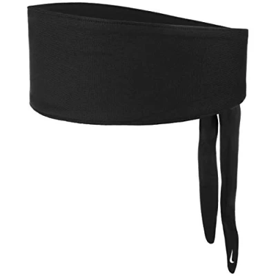 Abbildung von Nike Unisex Erwachsene Bandana Head Tie Kopfband, Schwarz, One Size