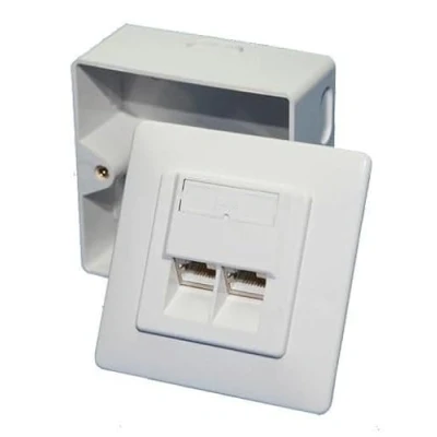 Abbildung von LOGILINK CAT.6 Anschlussdose NP0006A, 2X RJ45, UP+AP