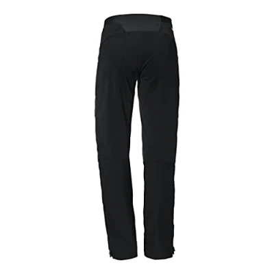 Abbildung von Schöffel Damen Softshell Pants Rinnen L, wind und wasserabweisende Winter Wanderhose mit Bodymapping Technologie, atmungsaktive Multi Sporthose für Outdoor Bergsport, black, 48