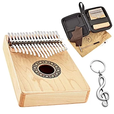 Abbildung von Meinl Sonic Energy KL1709H Kalimba Daumenklavier + keepdrum Schlüssel Anhänger
