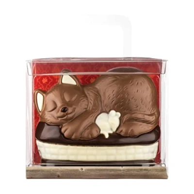 Abbildung von Schokoladen Geschenkpackung Katzenkörbchen, 225g