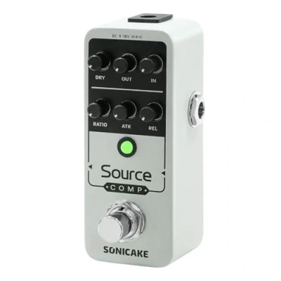 Abbildung von SONICAKE Kompressor Pedal Analog 100% Analoges Gitarren Effektpedal mit Buffered Bypass Source Comp