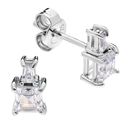 Abbildung von trendor 15167 Damen Ohrringe 925 Silber Zirkonia Ohrstecker