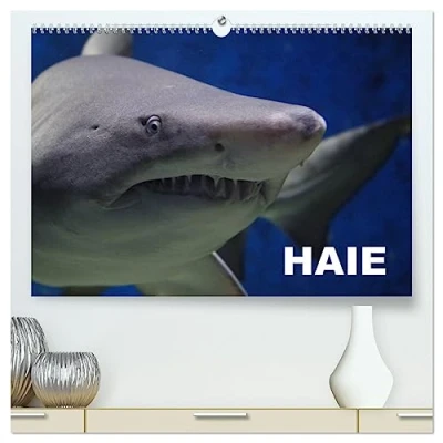 Abbildung von Haie (hochwertiger Premium Wandkalender 2025 DIN A2 quer), Kunstdruck in Hochglanz