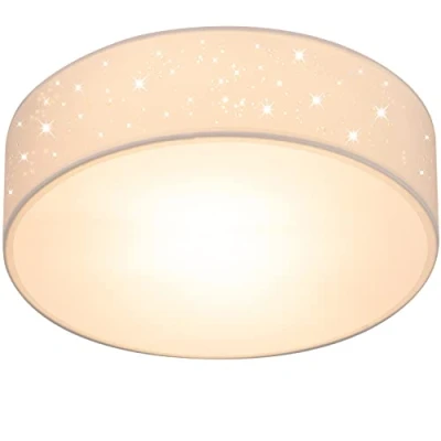 Abbildung von monzana Deckenleuchte, 38 cm, Leuchtmittel nicht inklusive, Sternenhimmel Rund Stoffschirm cm 2 Flammig E27 Modern