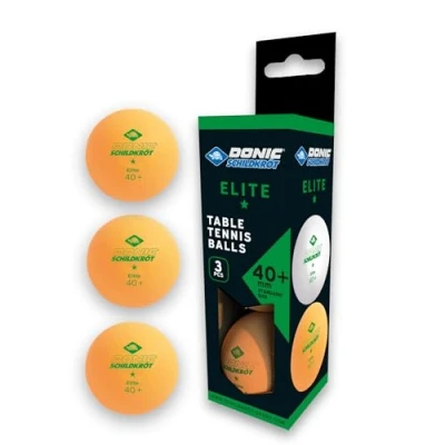 Abbildung von Donic Schildkröt Tischtennisball 1 Stern Elite, 3 Stk. im Karton, orange, 608318