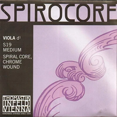 Abbildung von Thomastik Einzelsaite für Viola 4/4 Spirocore D Saite Spiralkern Chromstahl umsponnen, mittel