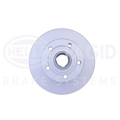 Abbildung von HELLA PRO 8DD 355 104 231 Bremsscheibe 245 10 05/05 112 voll beschichtet ohne Radbefestigungsbolzen, mit Radnabe AUDI: A4 B5 Avant, Limousine