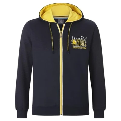 Abbildung von Jan Vanderstorm Kapuzensweatjacke &quot;Sweatjacke DAGOMAR&quot;, mit kontrastfarbener Kapuze