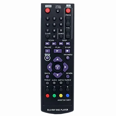 Abbildung von AKB73615801 Fernbedienung Ersatz für LG Blu ray DVD Disc Player BP320 BP220 BP200 BP325W BP125 BP220N BP320N BP325