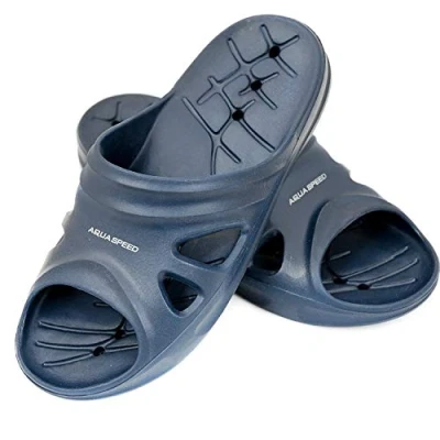 Abbildung von Aqua Speed Badelatschen FLORIDA + Mikrofaserhandtuch Damen Herren Kinder Badepantolette