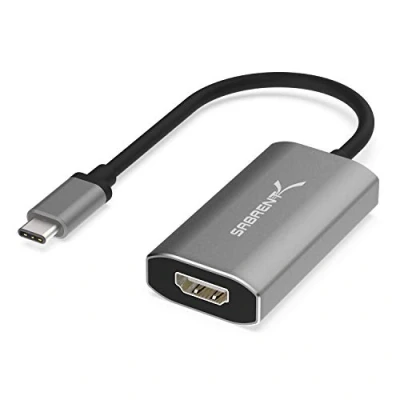 Abbildung von Sabrent USB C auf HDMI Adapter 8K@60Hz &amp; 4K@120Hz, 2.1 Externe Grafikkarte für Laptop (DA UCH8)