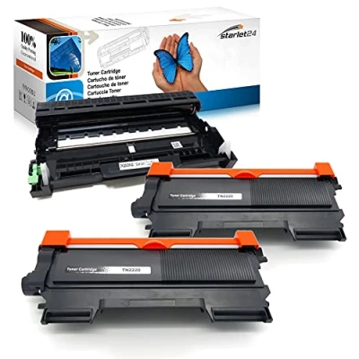 Abbildung von 2X Toner + 1x Bildtrommel kompatibel zu Brother TN2220 DR2200 für DCP 7055 7060D MFC 7360N 7460DN 7860DW HL 2130 2240 2240D 2250DN 2270DW FAX 2840 2940