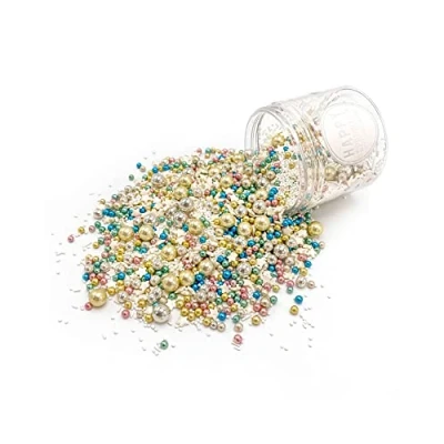 Abbildung von HAPPY SPRINKLES Magical Fireworks 90g Bunter Streusel Mix Mit Schokolade Zum Dekorieren Ideale Tortendeko Für Kekse, Eis &amp; Kuchen Geeignet (90g)