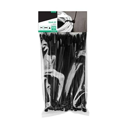Abbildung von 100 Stk. Profi Kabelbinder schwarz UV beständig 4,8 x 500mm Nylon Industriequalitat Kabelstrapse Strapse Binder Verbinder
