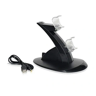 Abbildung von OSTENT USB LED Dual Ladestation Dock kompatibel für Sony PS4 Wireless Bluetooth Controller