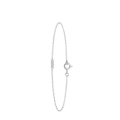 Abbildung von Lucardi MIT Zirkonia Armband, Damen, Größe: One Size, Silver