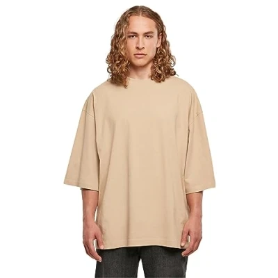 Abbildung von Build Your Brand Herren BY193 Huge Tee T Shirt, unionbeige, M