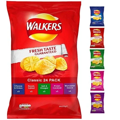 Abbildung von Walkers Chips Paket Classic Variety 24 x 25 g