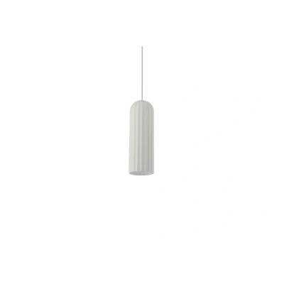 Abbildung von Nordlux Pendelleuchte Miella Pendellampe weiss Pendel Pendant geripptes Glas, ohne Leuchtmittel