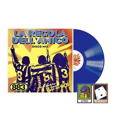 Abbildung von La Regola Dell&#039;amico Vinyl Single Remix (Vinile 180gr. Blu + 2 Figurine) [Vinyl LP]