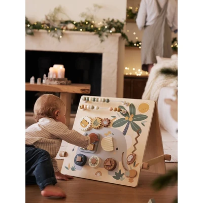 Abbildung von VERTBAUDETBaby Activity Tafel TANSANIA aus Holz FSC®, wendbarweiß