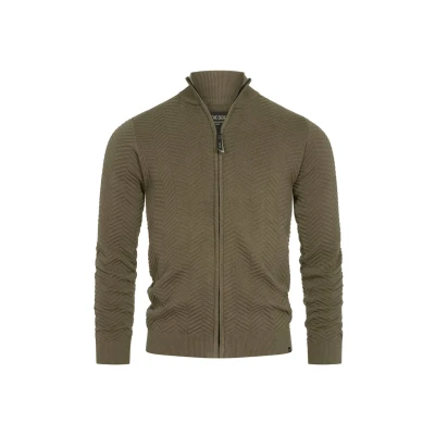 Abbildung von Indicode Jeans Lexson Strickjacke, Herren, Größe: Small, Army