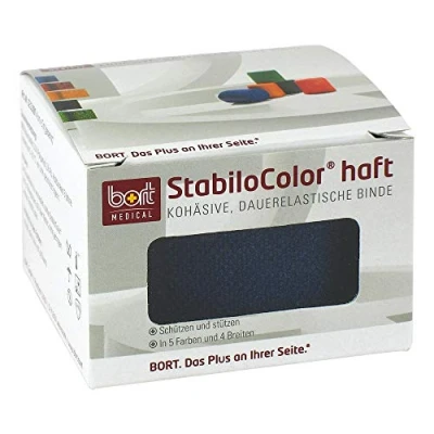 Abbildung von Bort Stabilocolor haft Binde 4cm blau