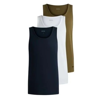 Abbildung von BOSS TANK Classic 3 PACK Unterhemd/shirt, Herren, Größe: XL, Open miscellaneous